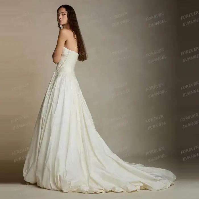 Robes De Mariée simples en Satin pour femmes