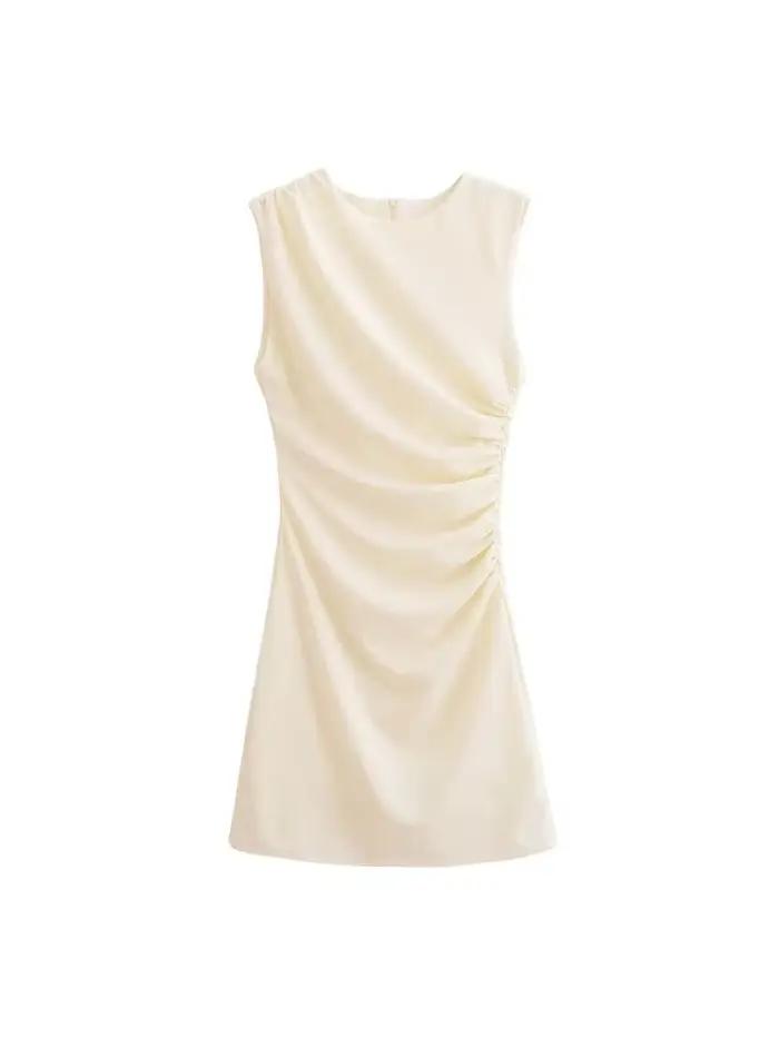 Mini robe drapée pour femmes