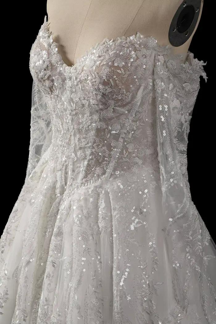 Robes de mariée florales Sheer Fairy pour femmes