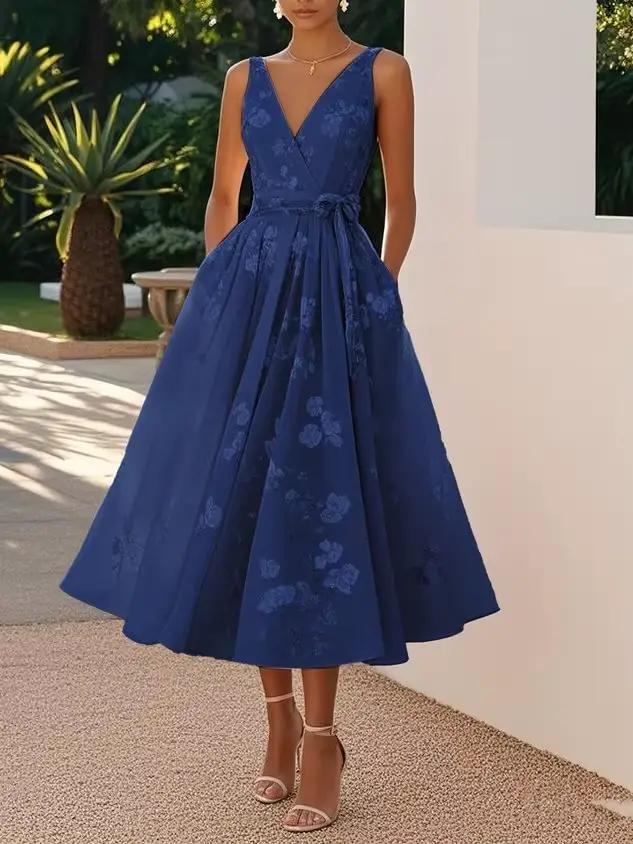 Robe de soirée douce, impression numérique