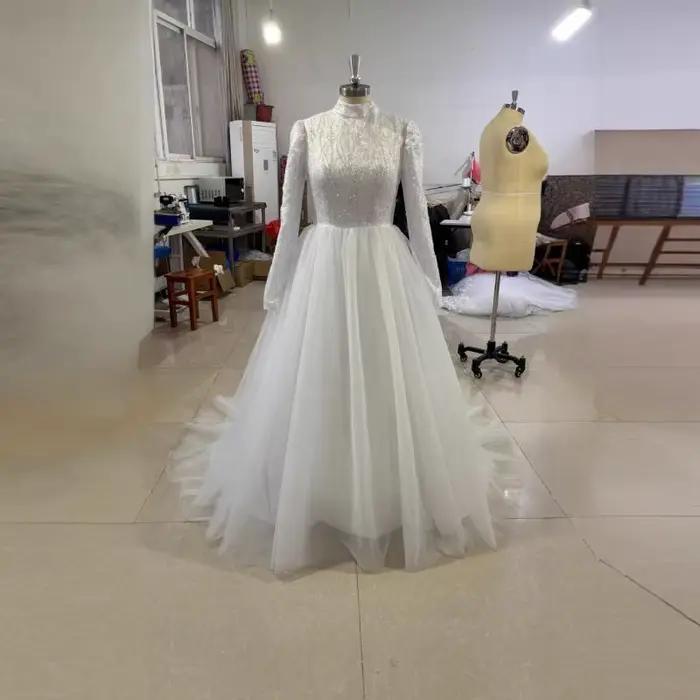 Robe de mariée élégante en mousseline