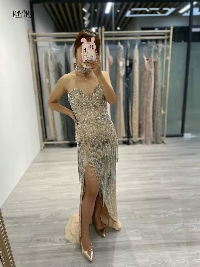 Robe de Soirée de Forme Sirène pour Événement Spécial