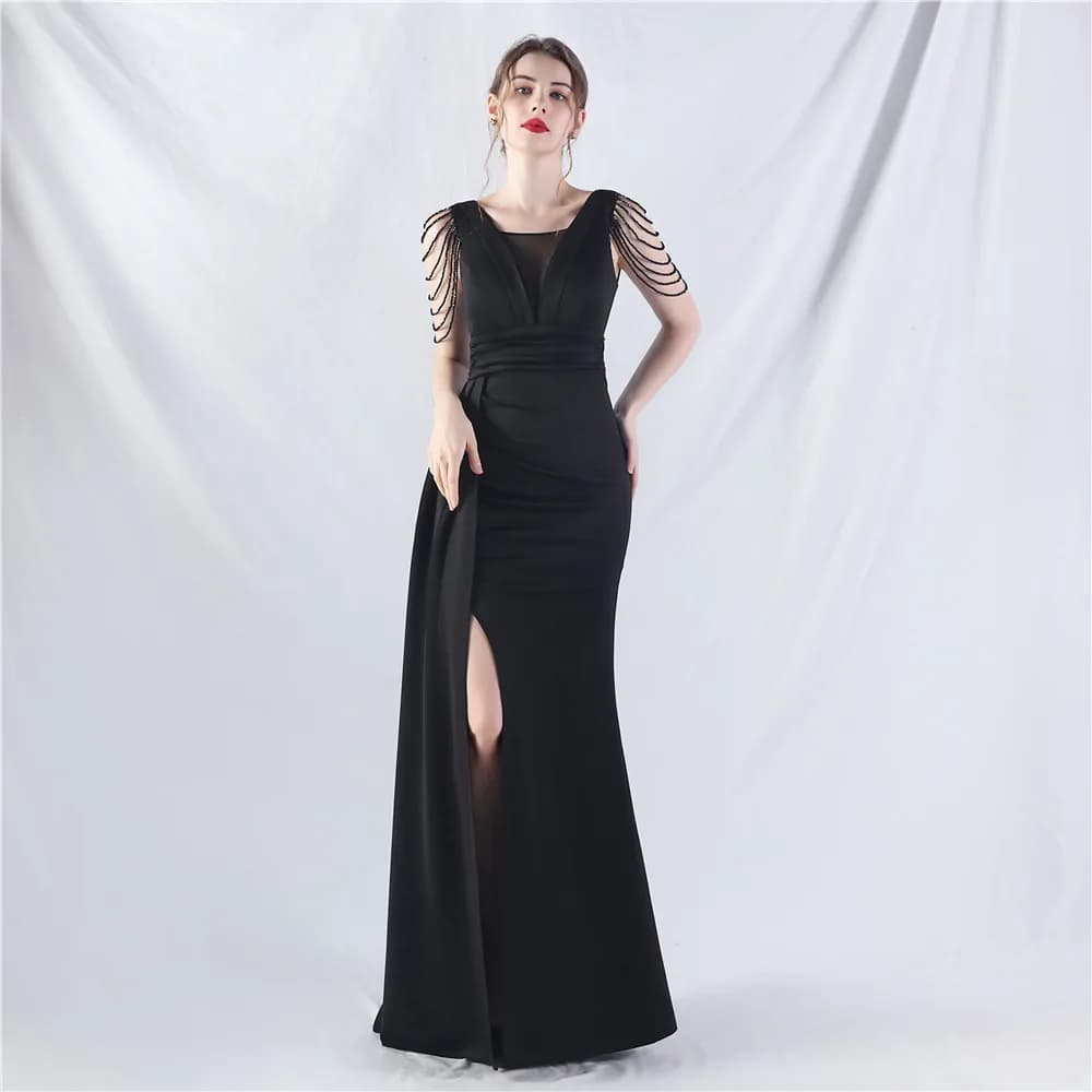 Robe de Soirée de Demoiselle d'Honneur pour Femme, Tenue Élégante de Luxe, pour les Occasions Formel