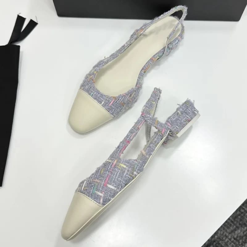 Sandales à talons bas pour femmes de haute qualité avec bandeau contrasté, élégantes et confortables