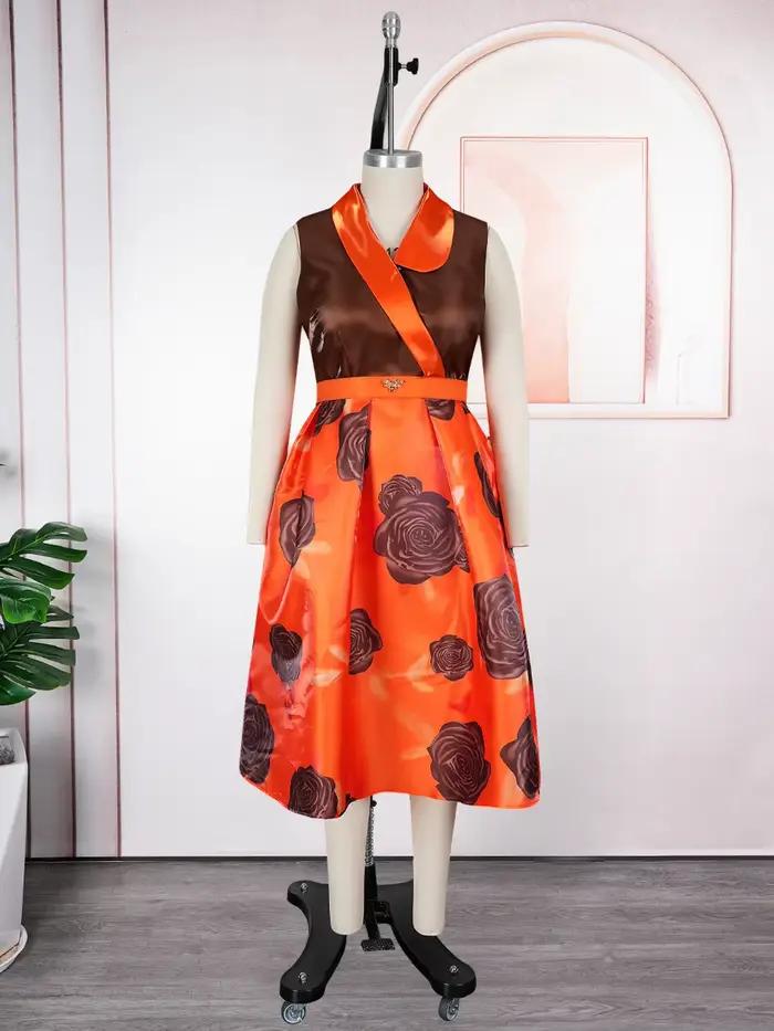 Robes Maxi imprimées africaines Dashiki, salopette élégante de bureau pour dames, vêtements de fête,
