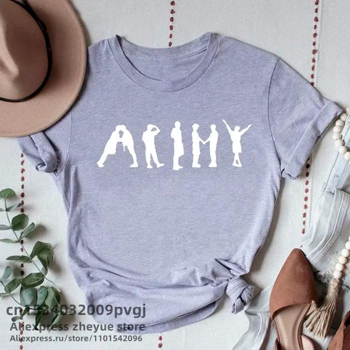 Fille groupe coréen haut T-Shirt femme vêtements T-Shirt Streetwear femmes mode T-Shirt vêtements es