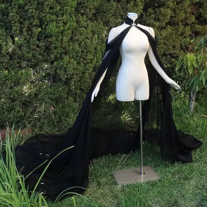 Veste de mariée en mousseline de soie, manteau de soirée, boléro, accessoires de mariage