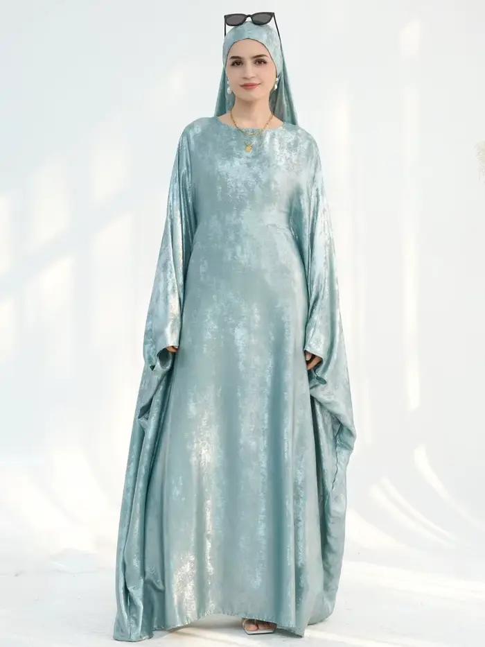 Femmes musulmanes dubaï turquie Abaya solide Robe longue modeste Ramadan Robe caftan Femme Musulmane