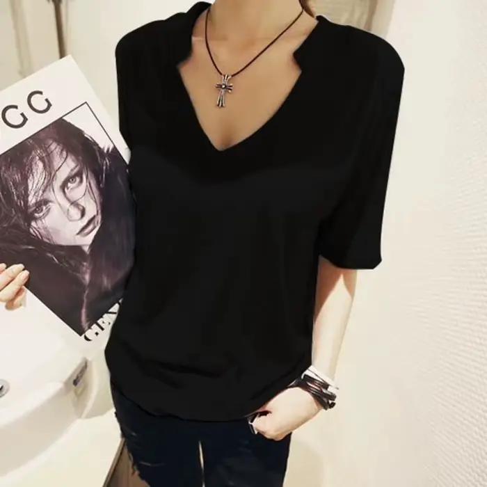 Nouveaux T-shirts amples à manches courtes pour femmes, style décontracté, basiques et simples, haut
