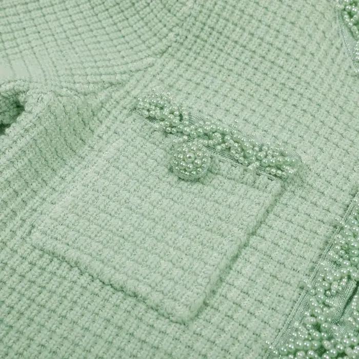 Robe trapèze tricotée pour femmes, haute qualité, nouvelle mode d'été européenne et américaine, perl
