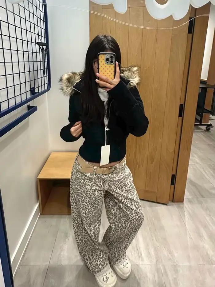 Manteau en coton à capuche avec col en fourrure rose pour femme, vent doux, nouveau style coréen, ép