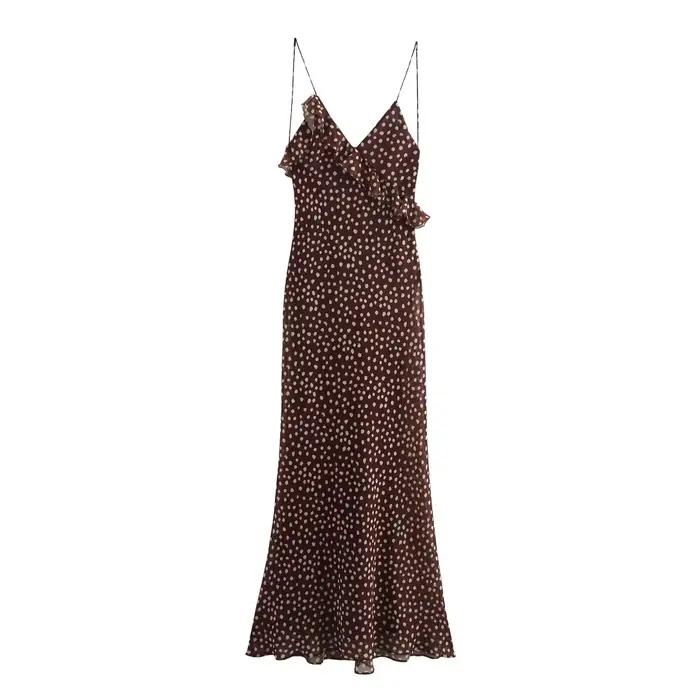 Robe à bretelles sans manches pour femmes, vêtements de Style européen et américain, à la mode, Simp