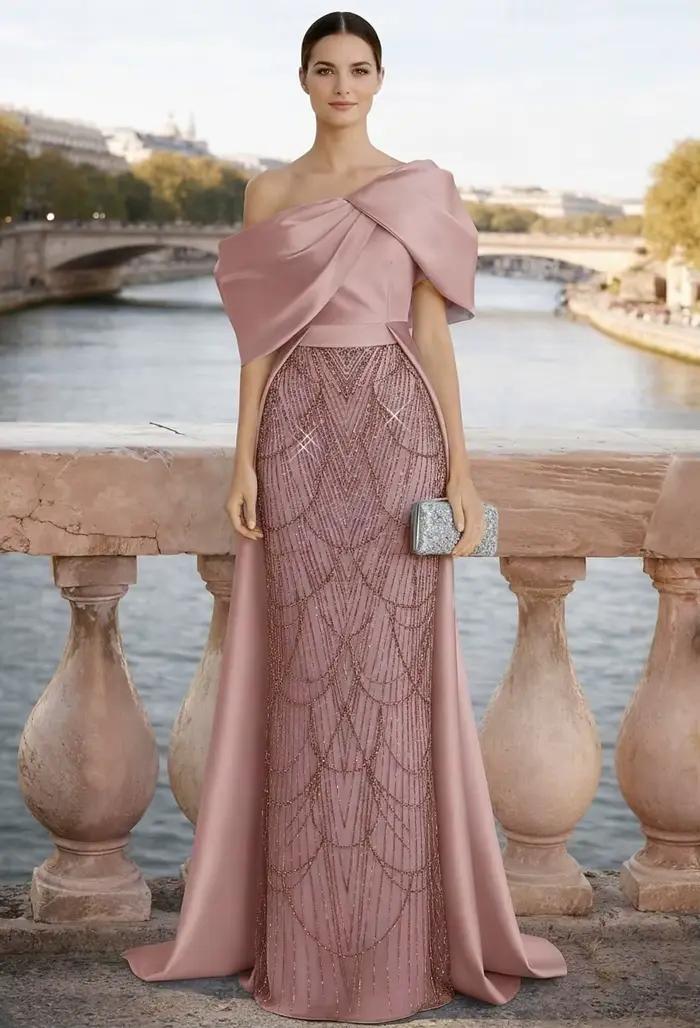 Robes de Soirée Personnalisées en Chiffon pour Mères de Mariées 2026 – Élégantes Robes de Cérémonie