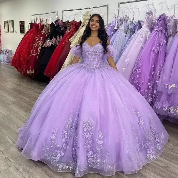 Bomadditif-Robes de Quinceanera CAN ac, robe de Rh, robe de princesse formelle, appliques vintage, p