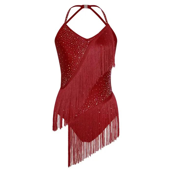 Robe de danse latine pour femmes adultes