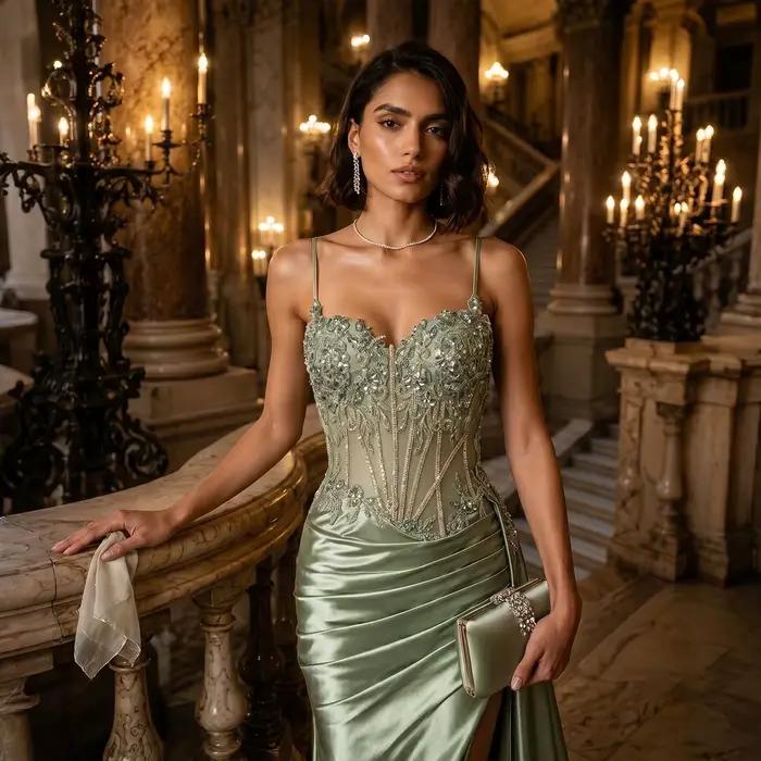 Robe de soirée florale pour femme Sharon Said 2026
