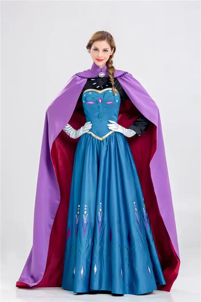 Costume de Cosplay reine des neiges Elsa