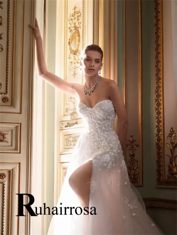 Robes de mariée Ruhair Bohe Sweetheart pour la mariée