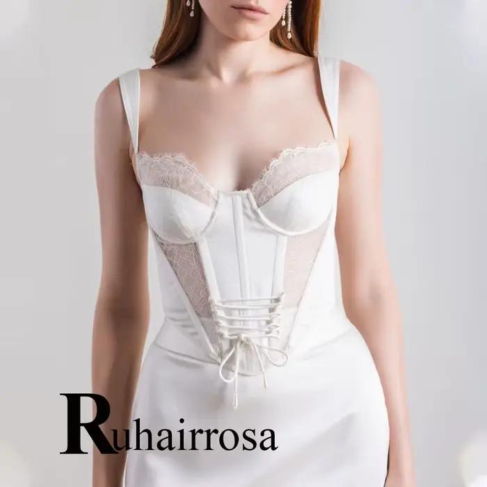 Ruhair charmante trompette robes de mariée