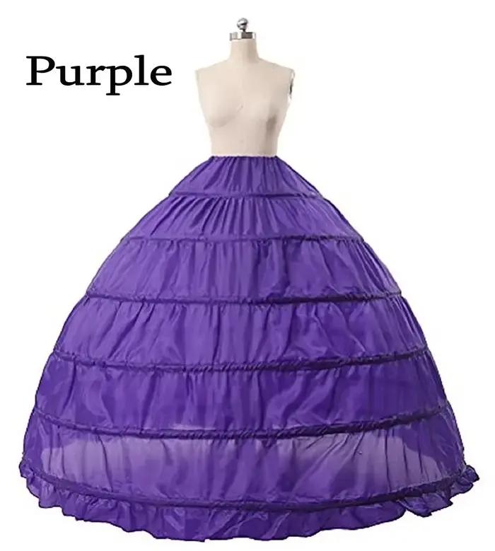 Robe de bal colorée jupon femme arc-en-ciel sous jupe porter robe Branco Crinoline violet rouge bleu jupon