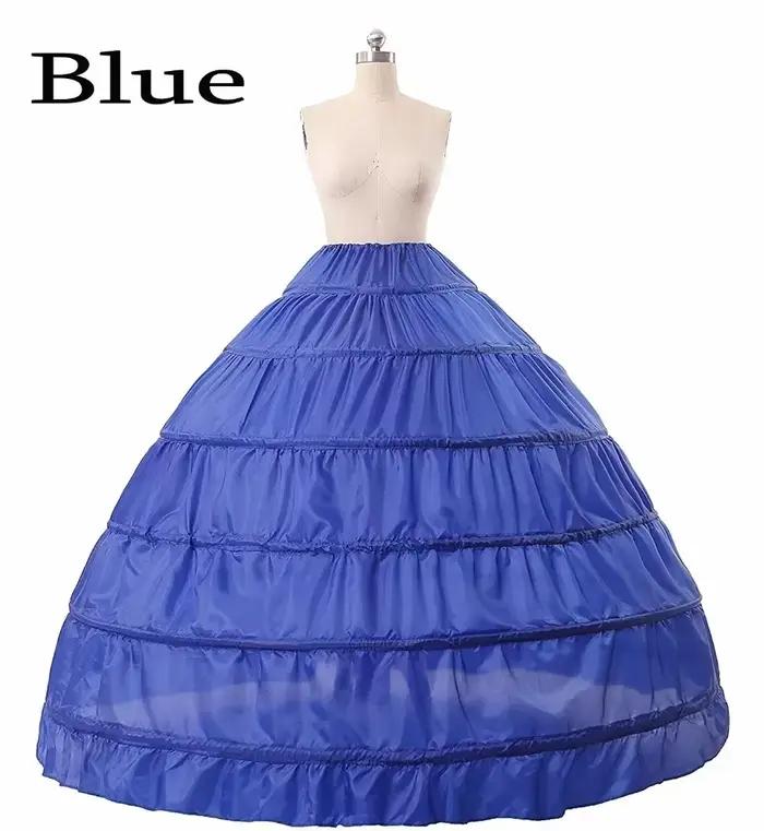Robe de bal colorée jupon femme arc-en-ciel sous jupe porter robe Branco Crinoline violet rouge bleu jupon