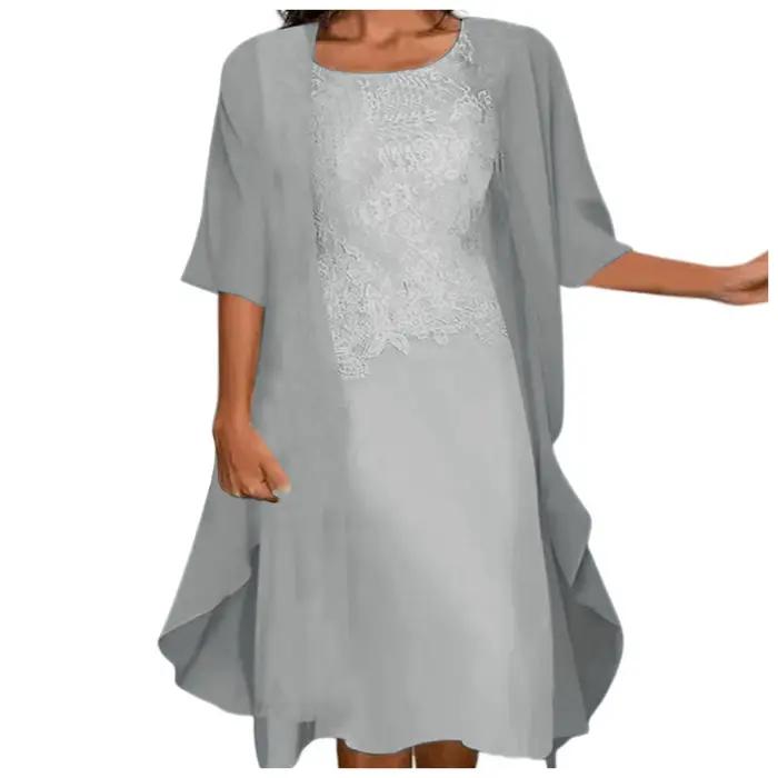 Robe élégante en mousseline de soie pour femmes