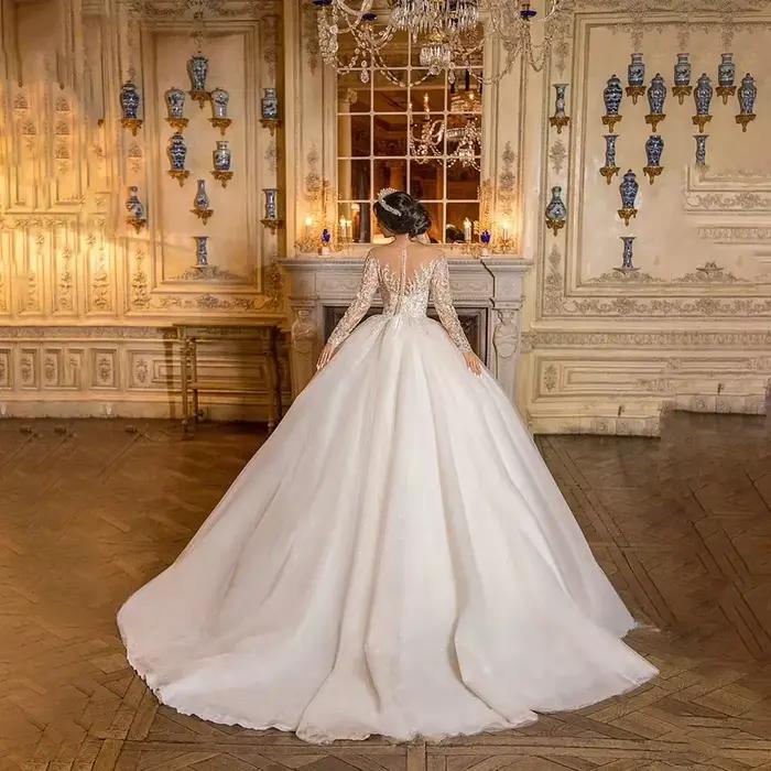 Robes de mariée de luxe personnalisées de Dubaï