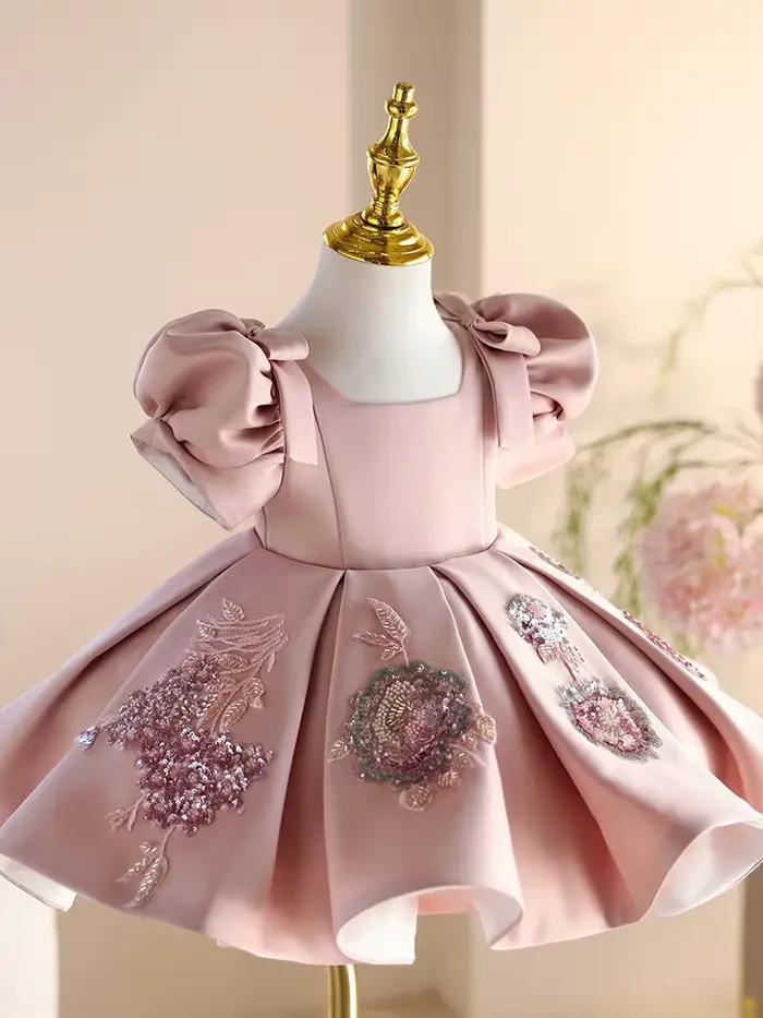 Robe de cérémonie haut de gamme pour fille