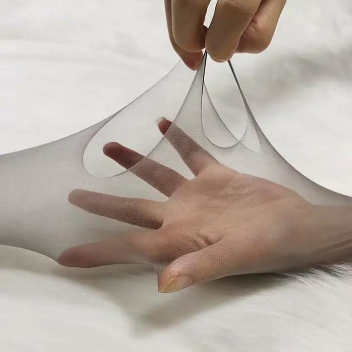 Collants à l'entrejambe en T brillants ultra-fins pour femmes