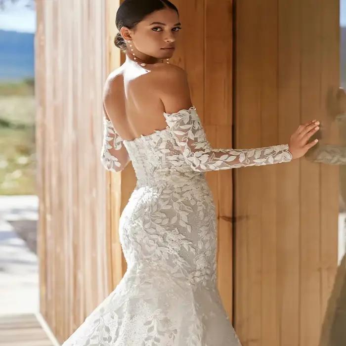Robes De mariée sirène en dentelle De luxe personnalisées
