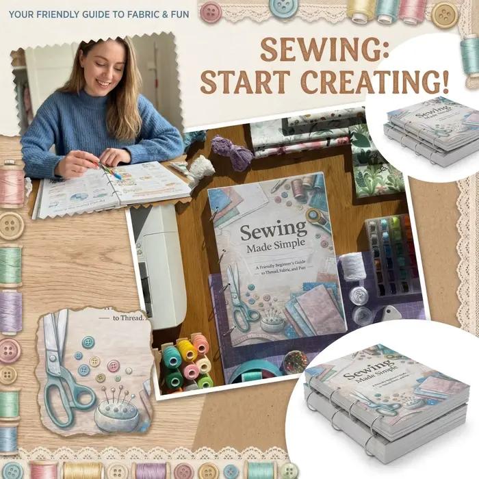 Couture pour débutants - Guide pratique pour adultes : Points de broderie à la main de base, tutoriels étape par étape, cadeau spécial