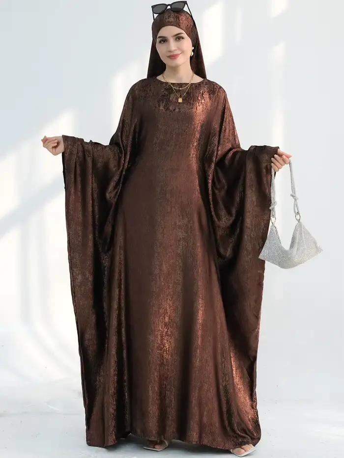 Femmes musulmanes dubaï turquie Abaya solide Robe longue modeste Ramadan