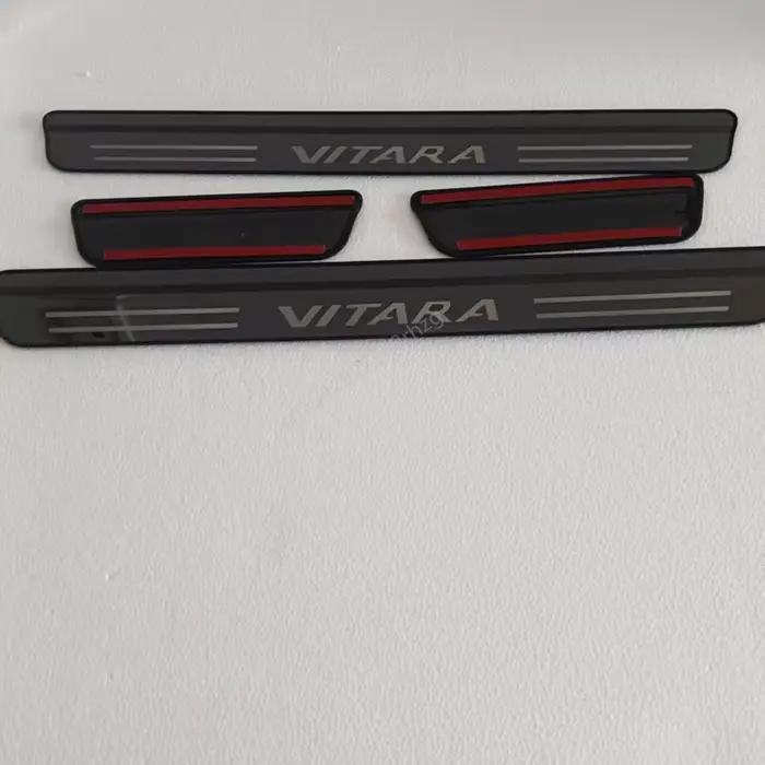 Style de voiture pour Suzuki Vitara 2016-2017-2018-2019-2020 pédale de bienvenue bande de seuil dédiée accessoires de décoration intérieur