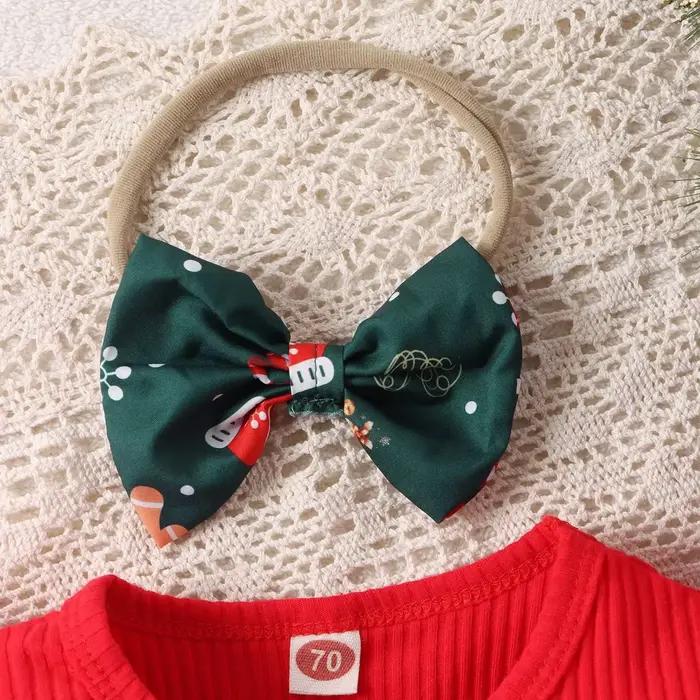 Robe body de noël pour bébé fille