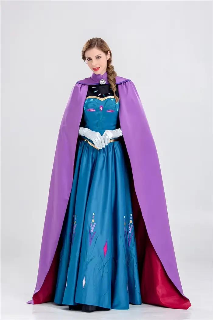 Costume de Cosplay reine des neiges Elsa