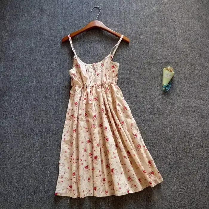 Robe mini en coton à imprimé floral style de plage sans manches pour femmes occassions estivales et décontractées