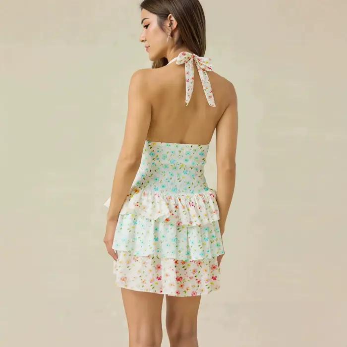 Nouvelle Robe Florale Sans Manches Imprimée à Bretelles Style Français 2026 – Vêtements Femme