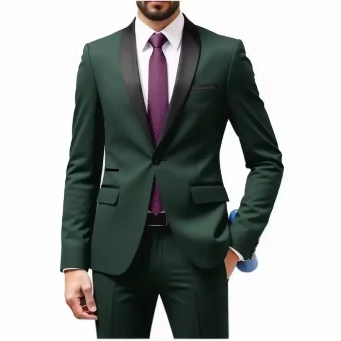 Ensemble de costume pour homme - Ensemble de costume formel pour homme - Ensemble 2 pièces pour tenue de marié - Tenue de mariage et de banquet d'affaires pour homme
