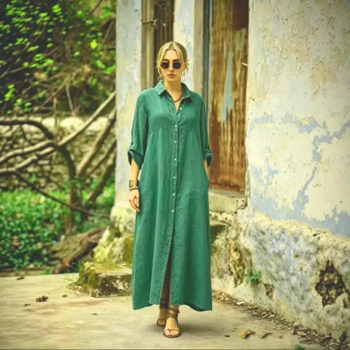 Robe chemise décontractée pour femme 2026 style Old Money
