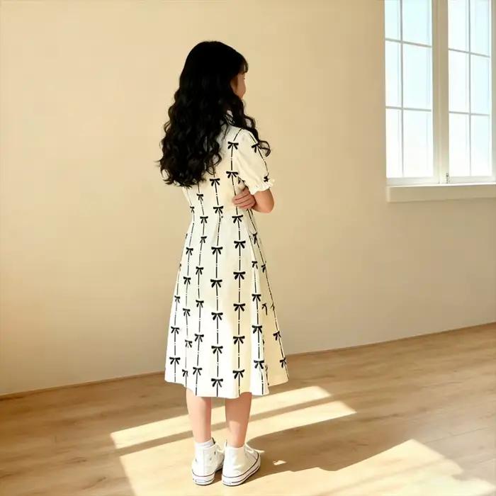 Robe décontractée mignonne et élégante pour filles