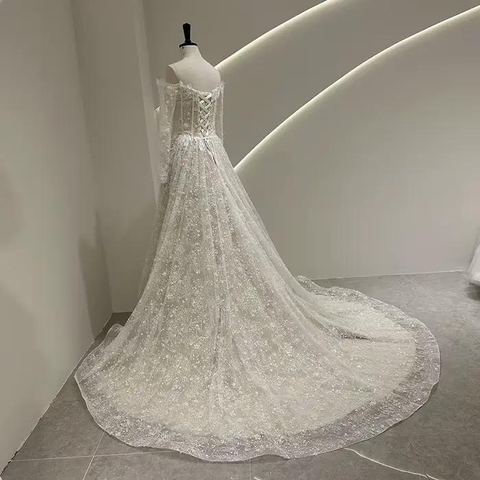 9534 personnalisé SuLi dentelle Robe De mariée pour les femmes mariées Boho