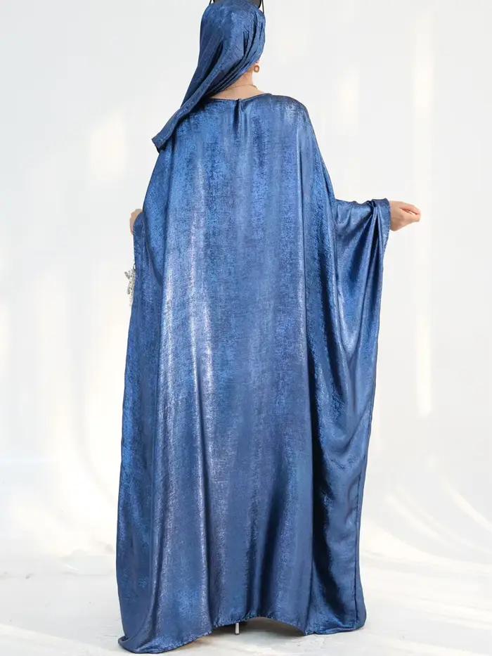 Femmes musulmanes dubaï turquie Abaya solide Robe longue modeste Ramadan