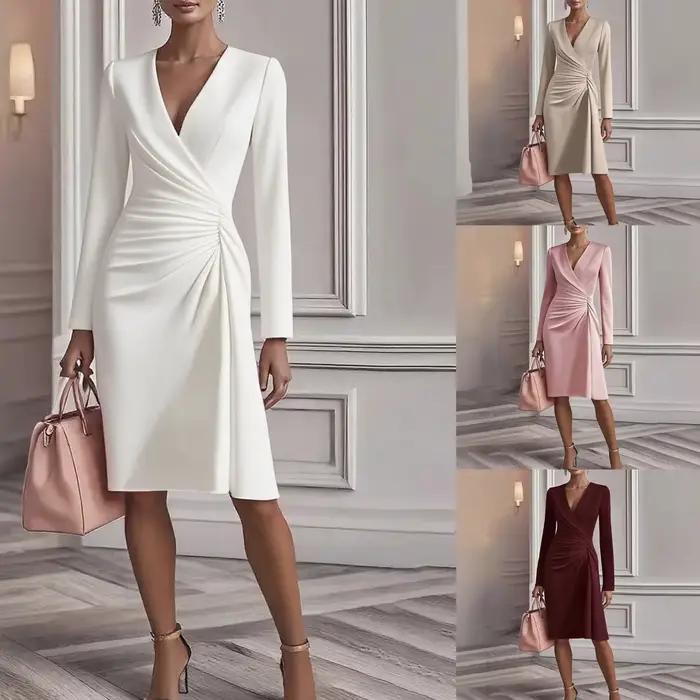  Robe mi-longue chic pour femme