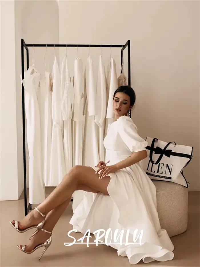 Robe de mariée mi-longue