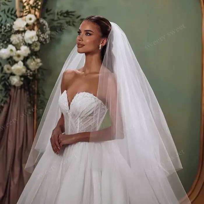 Robe De mariée élégante en Satin Organza avec broderie