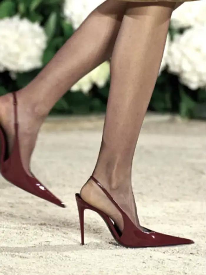 Nouvelles sandales d'été 2026 pour femmes à talon aiguille pointu – Élégantes et sexy pour fêtes et mariages