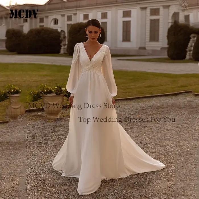 Robe de mariée civile en mousseline de soie
