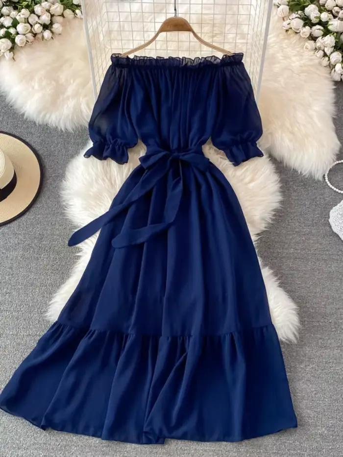 Robe de plage en mousseline de soie pour femmes