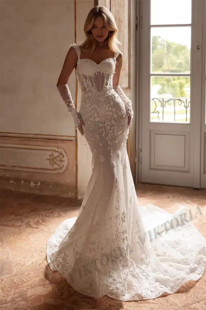 VIKTORIA attrayant sirène robes De mariée pour femme