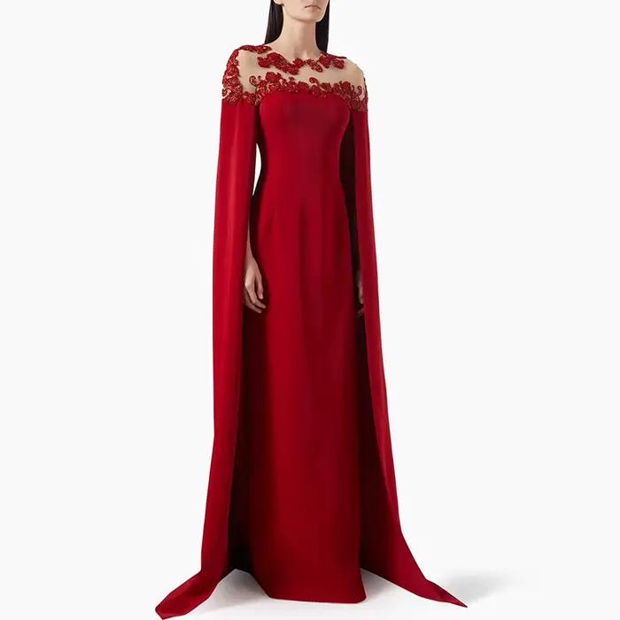Robe de soirée rouge personnalisée